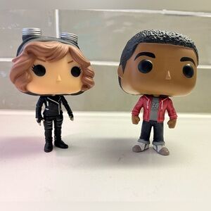 Funko Pop Marvel Games - Miles Morales bobblehead & Gotham Selina Kyle #79